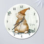 Bear Clock Custom Woodland Bear Wall Clock, thumbnail 1 of 5