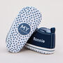 Personalised Navy Blue High Tops Trainers, thumbnail 2 of 4