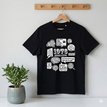 'Events Of 1976' Bespoke 50th Birthday Gift T Shirt, 3 of 11