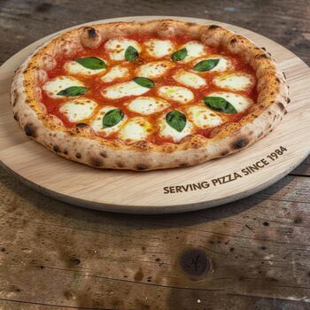 Personalised Wooden Pizza Board, 2 of 6