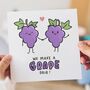 We Make A Grape Pair Valentine's Card, thumbnail 2 of 2