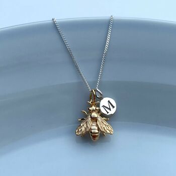 Personalised Honey Bee Necklace, 5 of 6