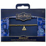 Harry Potter Stainless Steel Deathly Hallows Gold Ball Bead Bracelet, thumbnail 2 of 2