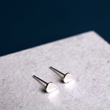 Sterling Silver Teardrop Stud Earrings, 3 of 7