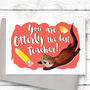 Funny Otterly The Best Teacher Card, thumbnail 1 of 7
