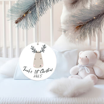 Baby's 1st Christmas Personalised Ornament, 2 of 5