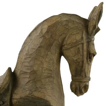 Horse 39cm Carved Wood Effect, 4 of 9