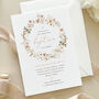 Pink Floral Personalised Baptism Invitation, thumbnail 6 of 6