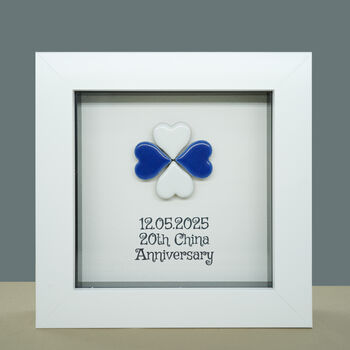 Personalised 20th China Anniversary Frame Gift, 4 of 5