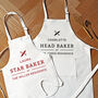 Personalised Head Baker Apron Gift, thumbnail 1 of 7