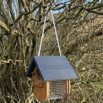 Peanut Bird Feeder House, Can Be Personalised, 2 of 5