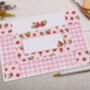 A4 Origami Writing Paper That Folds Into An Envelope With Strawberry Design, thumbnail 4 of 5