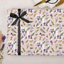 Three Sheets Of Floral 70th Birthday Wrapping Paper, thumbnail 1 of 2