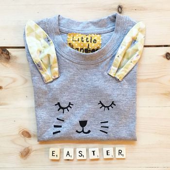 Personalised Rabbit Baby Childrens Easter T Shirt, 3 of 3