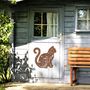 Metal Mandala Cat, Rusted Cat Wall Decor, Cat Gift, thumbnail 9 of 10