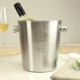 Personalised New Home Stainless Steel Ice Bucket, thumbnail 4 of 5