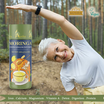 Moringa Lemon Ginger Tea 100g, 4 of 6