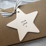 'Super Star Dad' Ceramic Father's Day Hanging Star, thumbnail 6 of 6