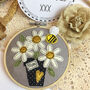 Personalised Mothers Day Flowerpot Embroidered Card, thumbnail 7 of 9