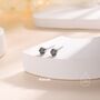 Prong Set Mystic Black Cz Stud Earrings, thumbnail 5 of 12