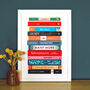 Personalised Books Anniversary Print, thumbnail 1 of 4