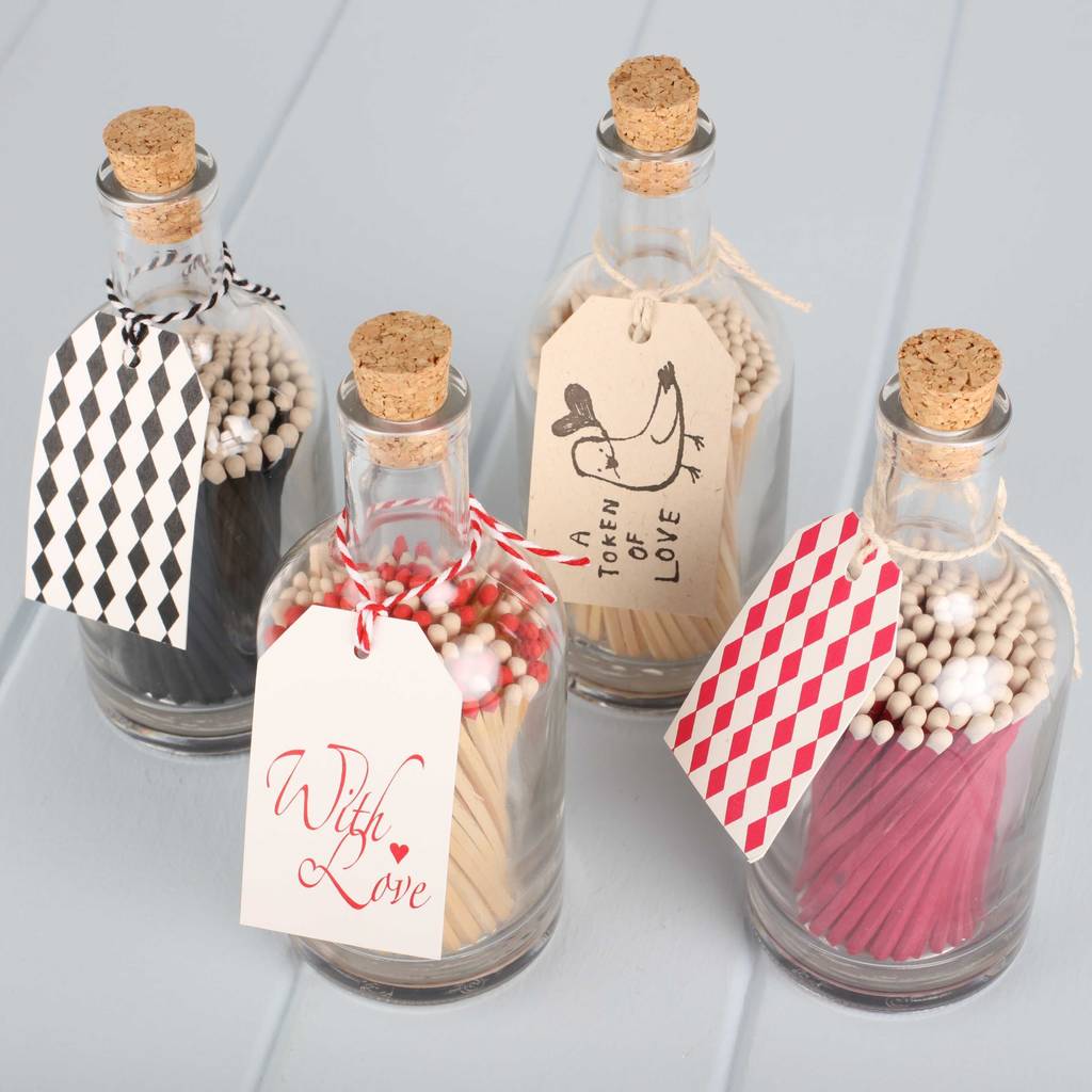 log burner long matches in a jar by nest