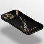 Black Lightning Marble Tough Case For iPhone, thumbnail 3 of 4