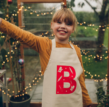 Personalised Baking Letter Apron, 2 of 4