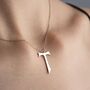 Saint Francis Tau Cross Necklace, thumbnail 1 of 9