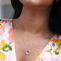 Crystal Sunburst Pendant Necklace, thumbnail 7 of 11
