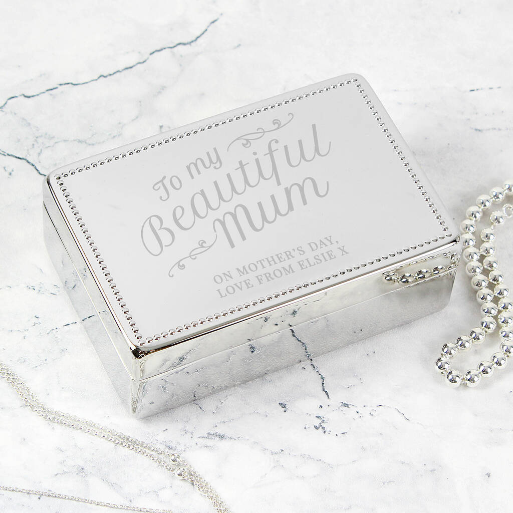 Personalised Jewellery Box For Mum By Bella Personalised Gifts
