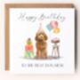 Personalised Dog Party Birthday Card, thumbnail 1 of 6