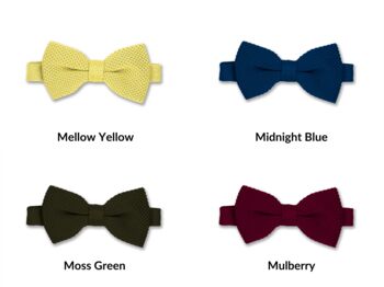 Knitted Bow Ties | 30+ Colours, 6 of 9
