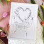 Personalised Family Heart Flowers Hand Illustration, thumbnail 2 of 6