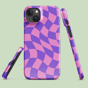 Crazy Check Multiple Colour Options Snap Phone Case For iPhone And Samsung, 3 of 11