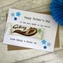 Personalised Daddy Happy Father's Day Chocolate Card, thumbnail 1 of 2