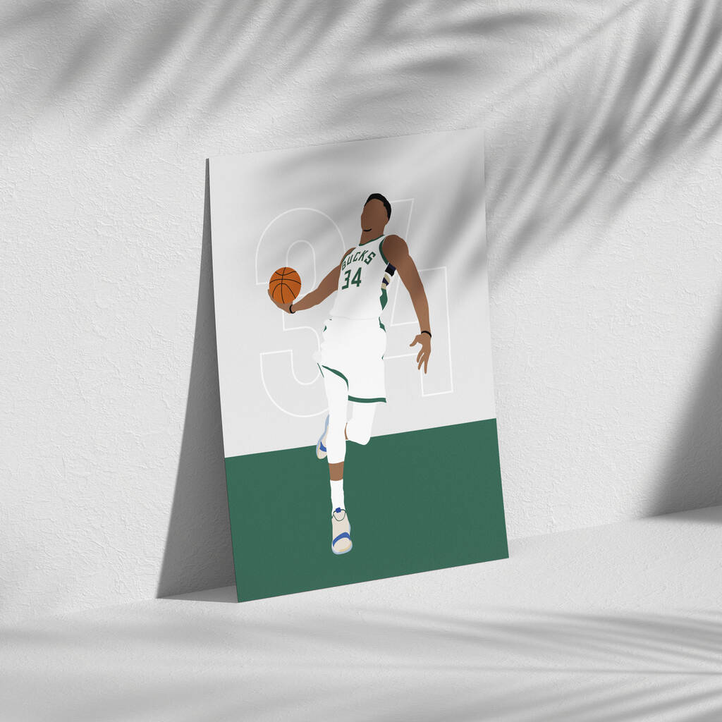 Plakat Giannis Antetokounmpo Milwaukee Bucks NBA (PHU ATRAM