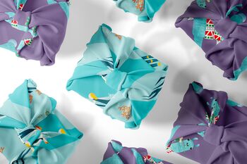 Llama Reusable, Silky, Recycled Fabric Gift Wrap, 5 of 8
