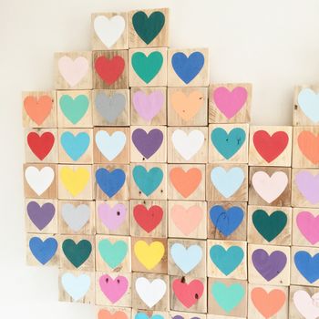 'Heart Of Hearts', Reclaimed Wood Mosaic, 3 of 5