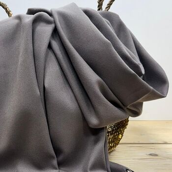 Super Soft Plain Pashmina Style Scarf In Chocolate Brown, 3 of 3