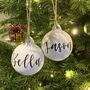 Personalised Calligraphy Christmas Bauble, thumbnail 5 of 9