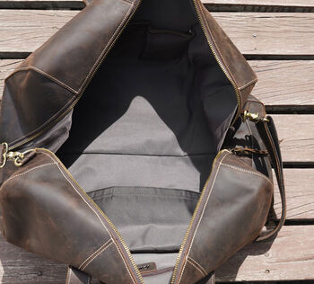 Leather Duffel Oversized Bag, 7 of 7