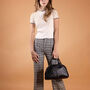 Mock Crocodile Leather Bowling Bag 'Liliana S Croco', thumbnail 8 of 10