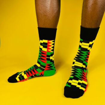 Afropop Socks Gift Set Mystery Box Of Ten Socks, 6 of 6
