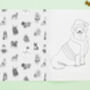 Christmas Doggy Dress Up Colouring Book, thumbnail 3 of 9