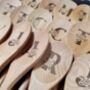 Floral Letter Wooden Spoon, thumbnail 3 of 3