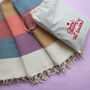 Personalised Soft Cotton Throw, Anniversary Gift, thumbnail 6 of 11