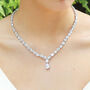 Mansfield Rhodium Plated Statement Necklace, thumbnail 3 of 6