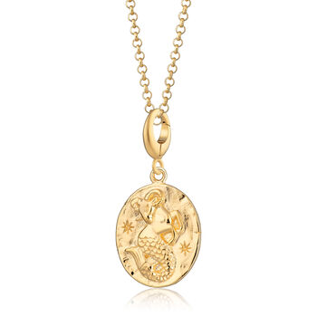 18ct Gold Capricorn Zodiac Charm Necklace, 2 of 6