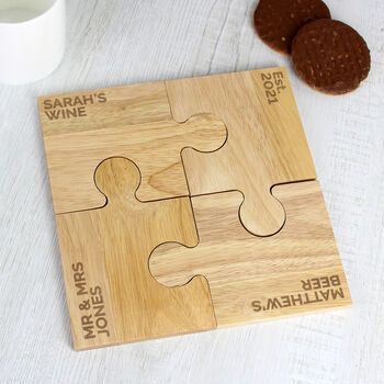 Personalised Family Jigsaw Coasters, 2 of 4